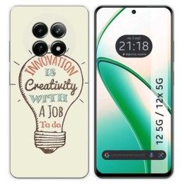 Funda Silicona para Realme 12 5G / 12x 5G diseño Creativity Dibujos