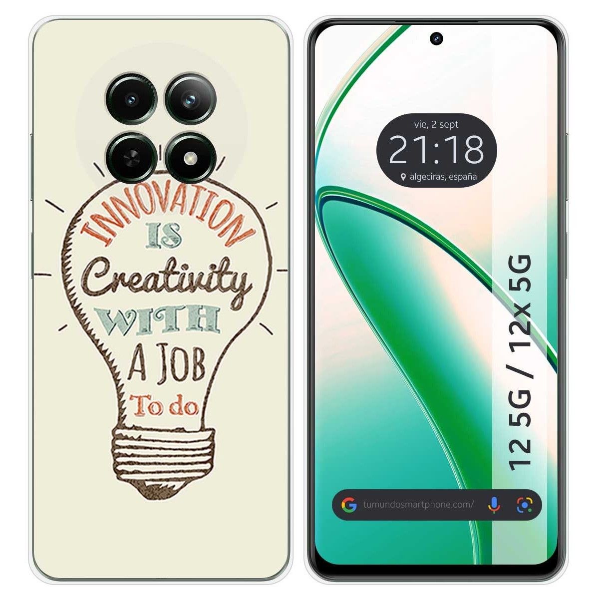 Funda Silicona para Realme 12 5G / 12x 5G diseño Creativity Dibujos