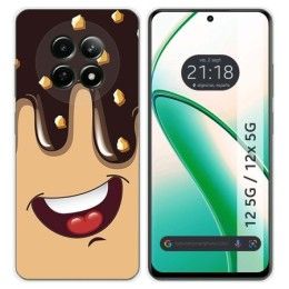 Funda Silicona para Realme 12 5G / 12x 5G diseño Helado Chocolate Dibujos