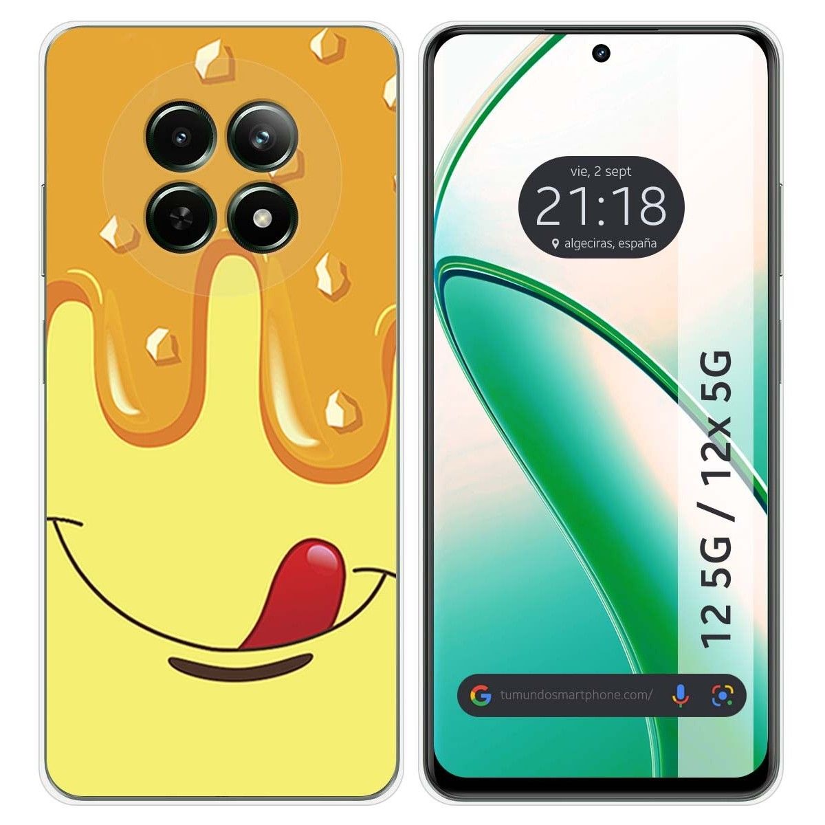 Funda Silicona para Realme 12 5G / 12x 5G diseño Helado Vainilla Dibujos