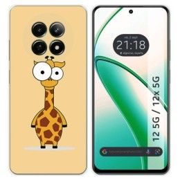 Funda Silicona para Realme 12 5G / 12x 5G diseño Jirafa Dibujos