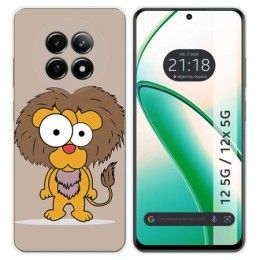 Funda Silicona para Realme 12 5G / 12x 5G diseño Leon Dibujos