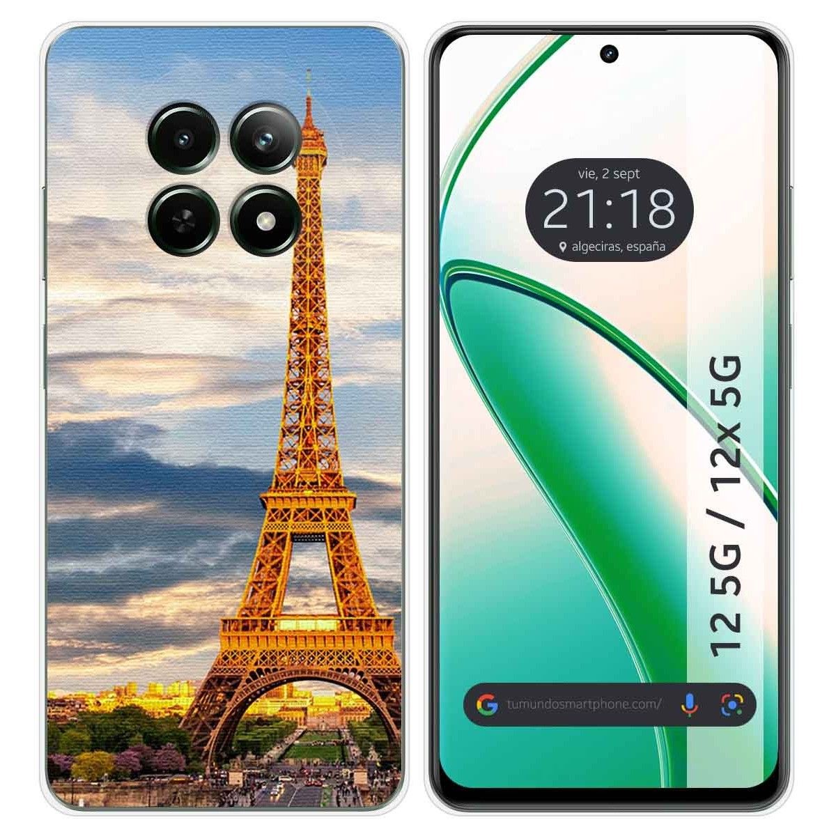 Funda Silicona para Realme 12 5G / 12x 5G diseño Paris Dibujos