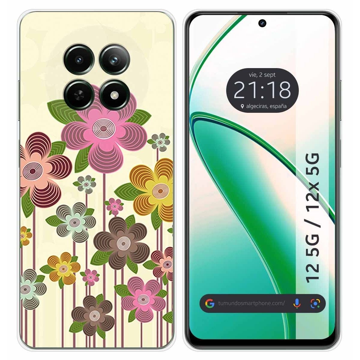 Funda Silicona para Realme 12 5G / 12x 5G diseño Primavera En Flor Dibujos