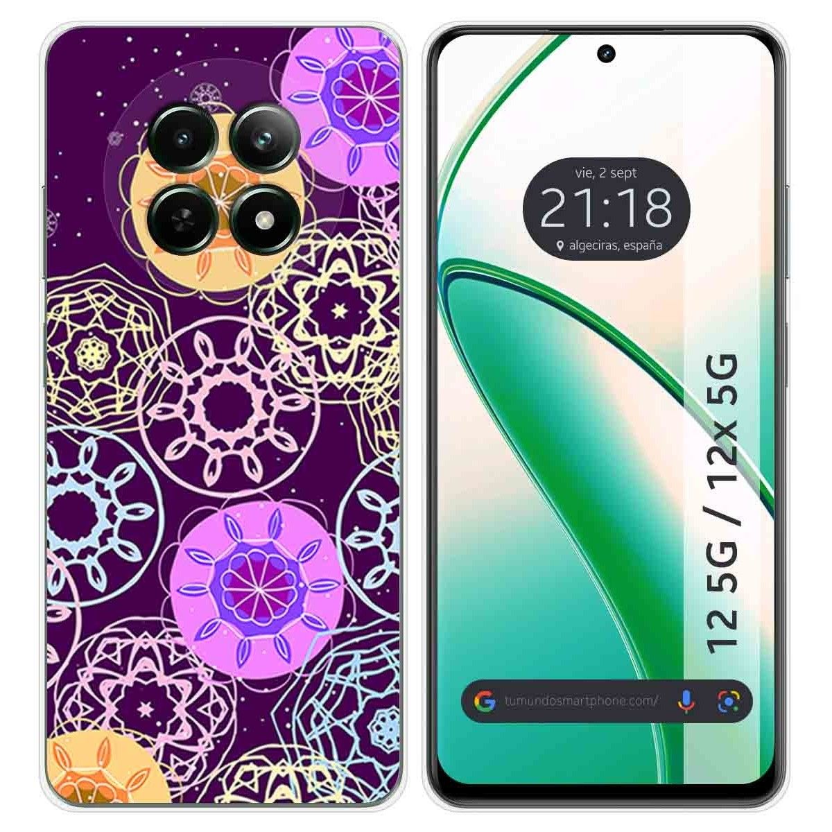 Funda Silicona para Realme 12 5G / 12x 5G diseño Radial Dibujos