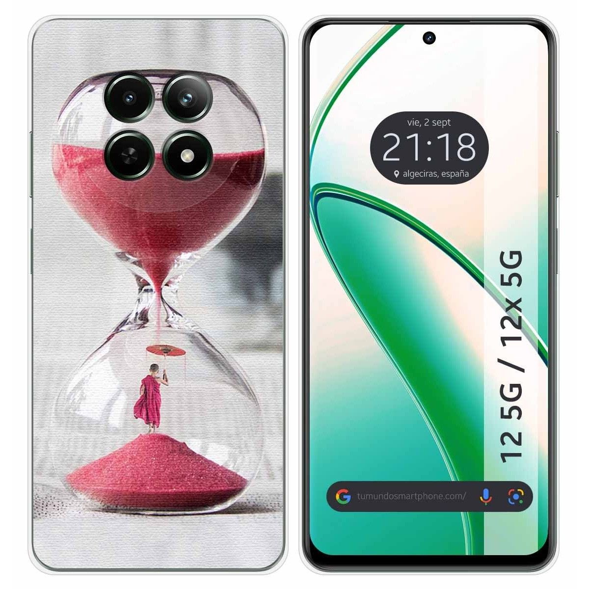 Funda Silicona para Realme 12 5G / 12x 5G diseño Reloj Dibujos