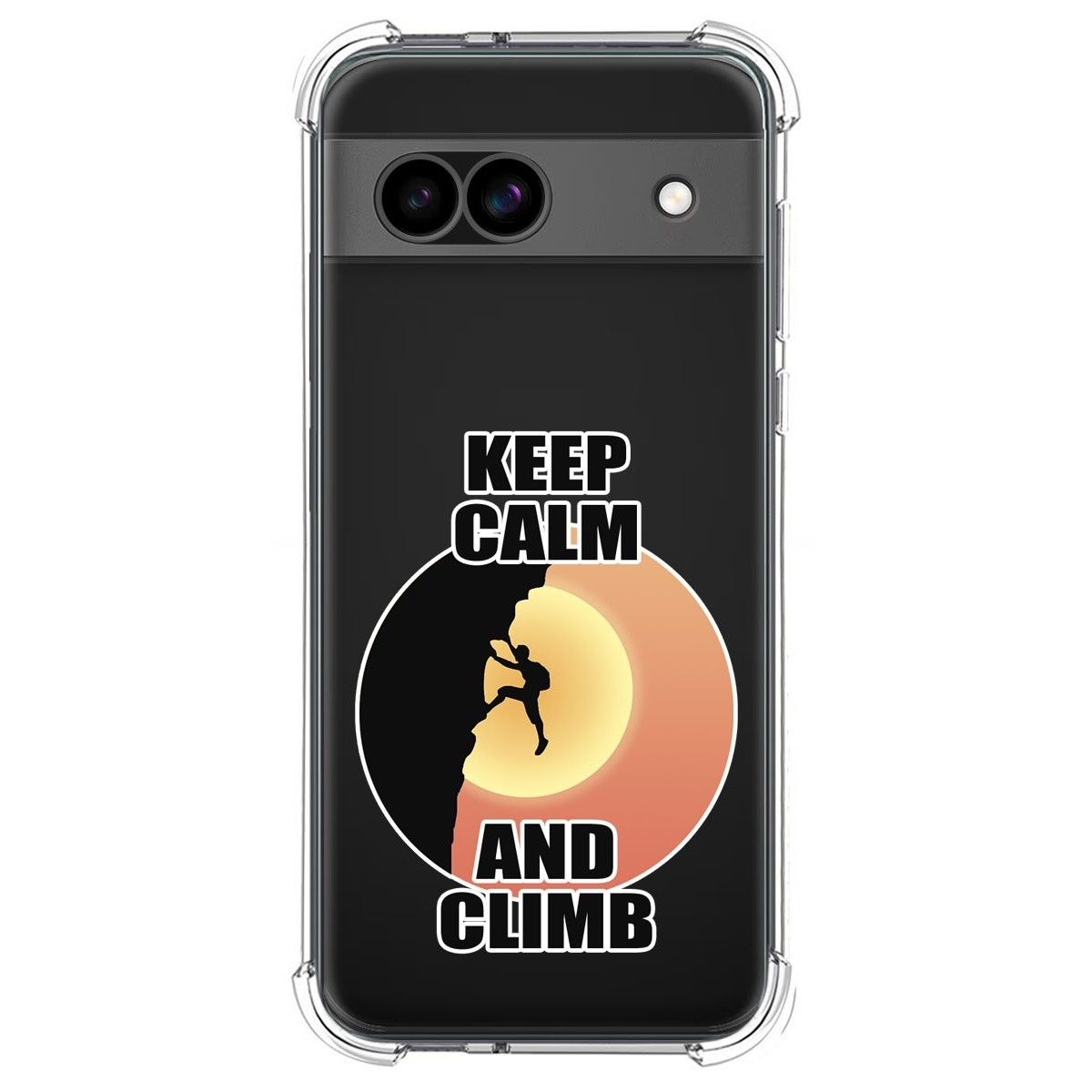 Funda Silicona Antigolpes para Google Pixel 8a 5G diseño Hombre Escalada Dibujos