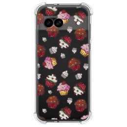 Funda Silicona Antigolpes para Google Pixel 8a 5G diseño Muffins Dibujos