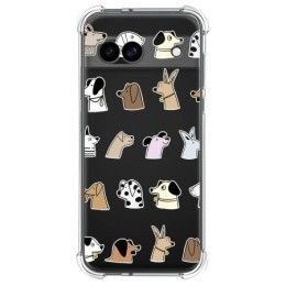 Funda Silicona Antigolpes para Google Pixel 8a 5G diseño Perros Dibujos