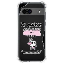 Funda Silicona Antigolpes para Google Pixel 8a 5G diseño Vaca Dibujos