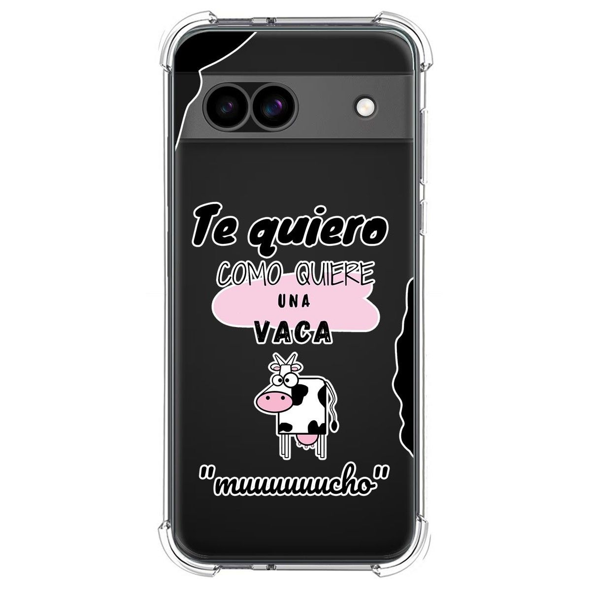 Funda Silicona Antigolpes para Google Pixel 8a 5G diseño Vaca Dibujos