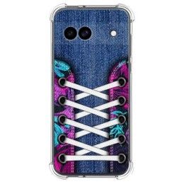 Funda Silicona Antigolpes para Google Pixel 8a 5G diseño Zapatillas 06 Dibujos