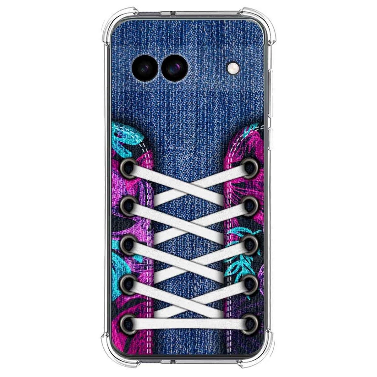 Funda Silicona Antigolpes para Google Pixel 8a 5G diseño Zapatillas 06 Dibujos