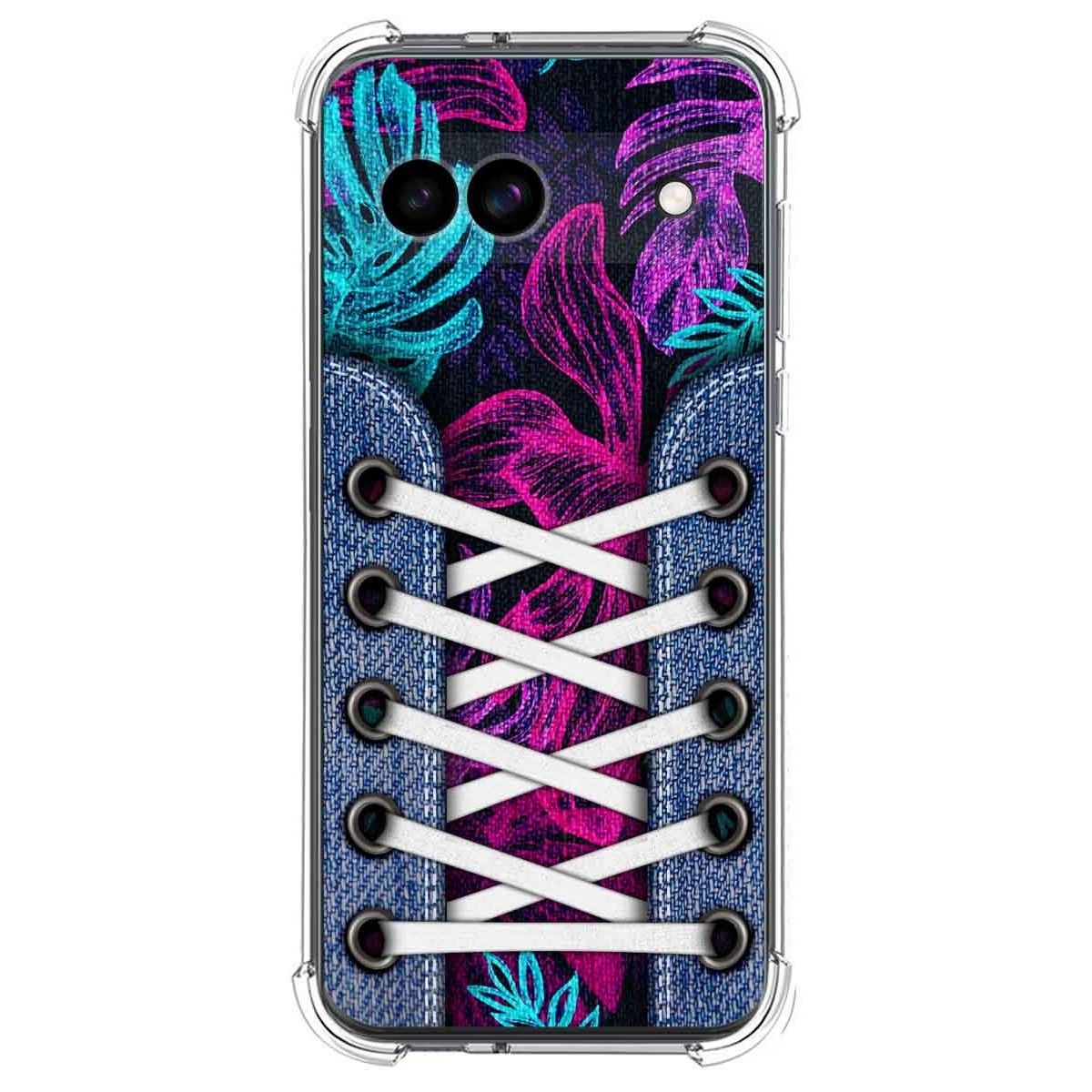 Funda Silicona Antigolpes para Google Pixel 8a 5G diseño Zapatillas 07 Dibujos