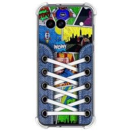 Funda Silicona Antigolpes para Google Pixel 8a 5G diseño Zapatillas 14 Dibujos