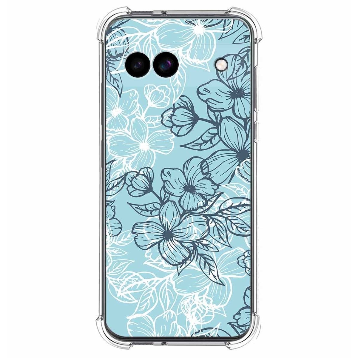 Funda Silicona Antigolpes para Google Pixel 8a 5G diseño Flores 03 Dibujos