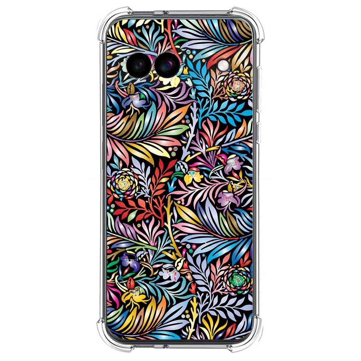 Funda Silicona Antigolpes para Google Pixel 8a 5G diseño Flores 04 Dibujos