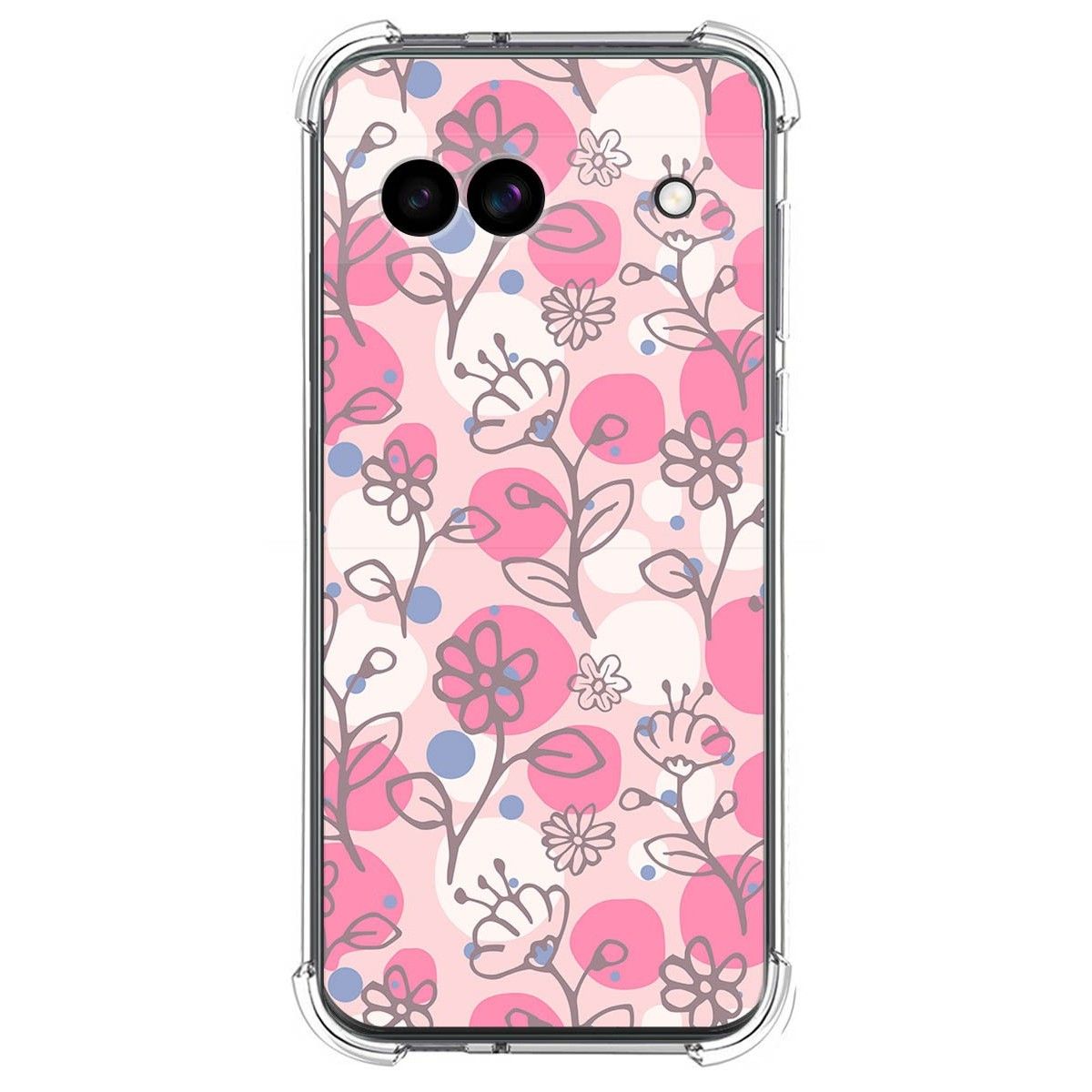 Funda Silicona Antigolpes para Google Pixel 8a 5G diseño Flores 07 Dibujos