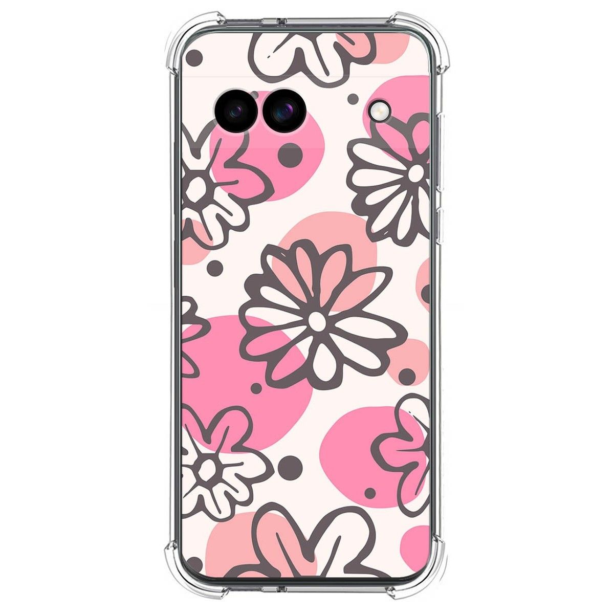 Funda Silicona Antigolpes para Google Pixel 8a 5G diseño Flores 09 Dibujos