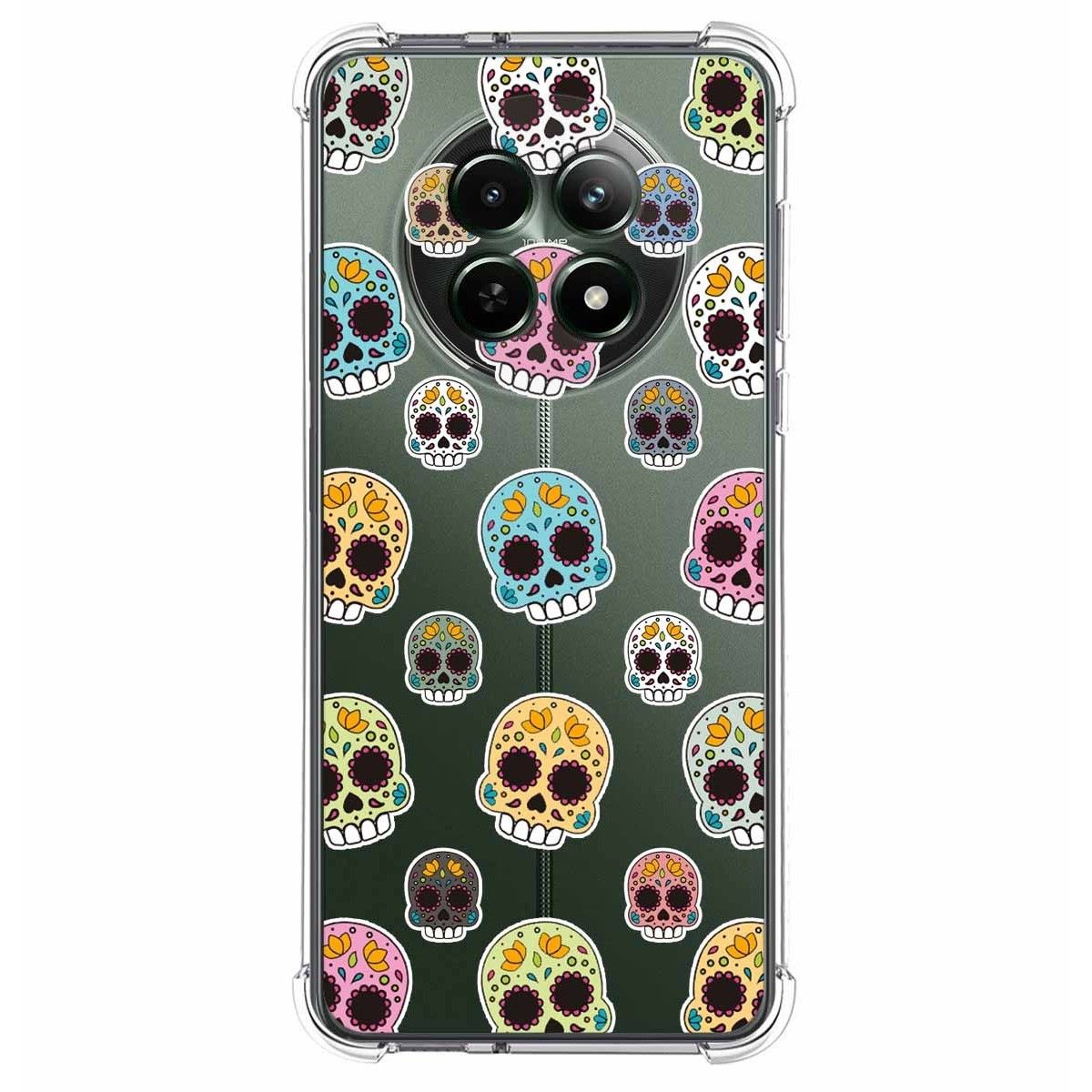 Funda Silicona Antigolpes para Realme 12 5G / 12x 5G diseño Catrina Dibujos