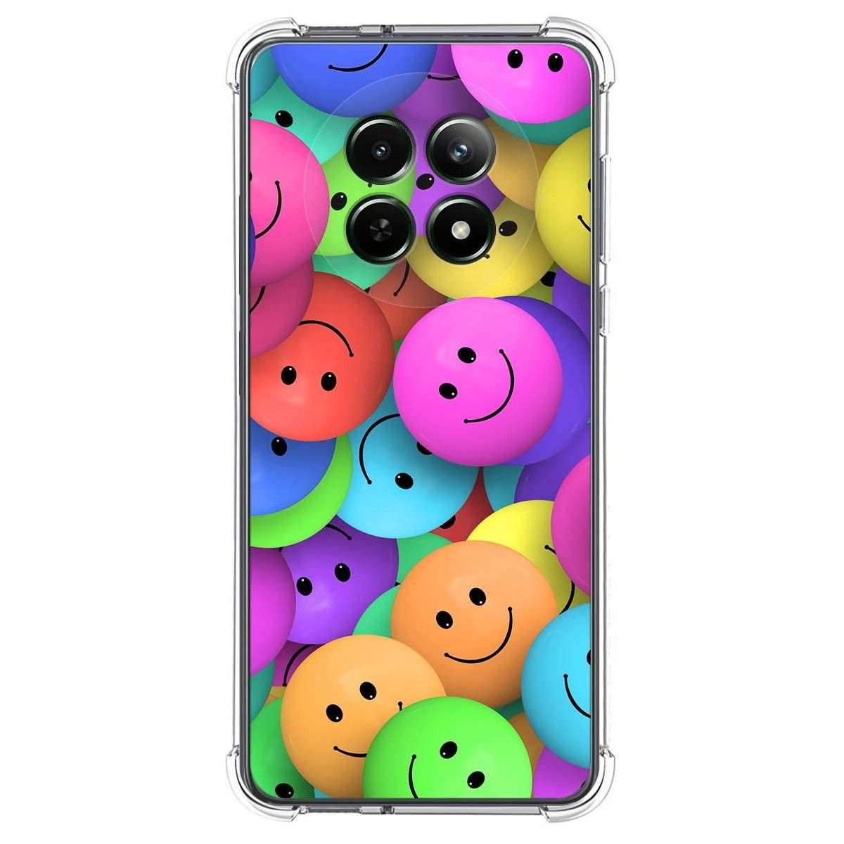 Funda Silicona Antigolpes para Realme 12 5G / 12x 5G diseño Smile Dibujos