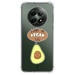 Funda Silicona Antigolpes para Realme 12 5G / 12x 5G diseño Vegan Life Dibujos