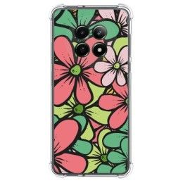 Funda Silicona Antigolpes para Realme 12 5G / 12x 5G diseño Flores 02 Dibujos