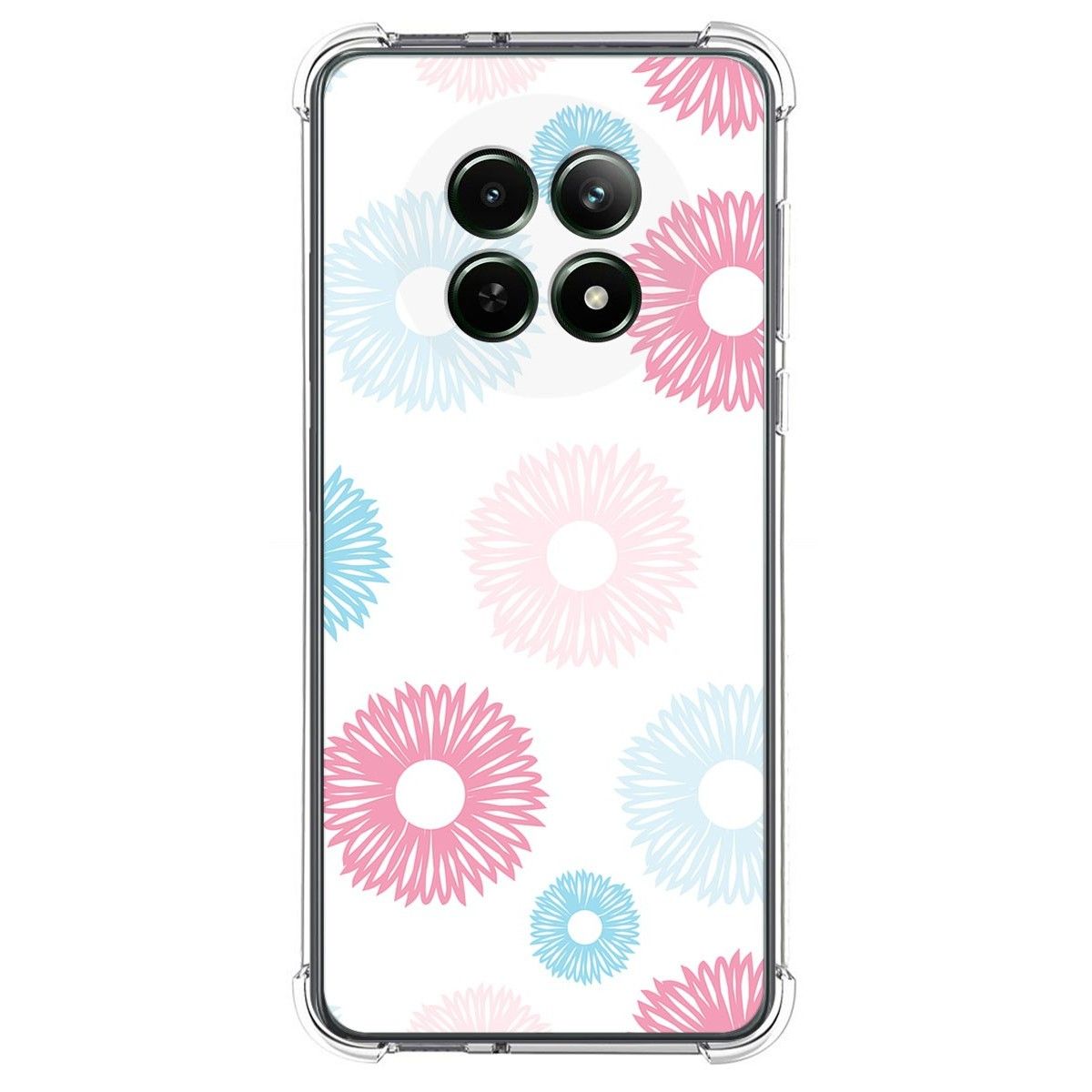 Funda Silicona Antigolpes para Realme 12 5G / 12x 5G diseño Flores 06 Dibujos