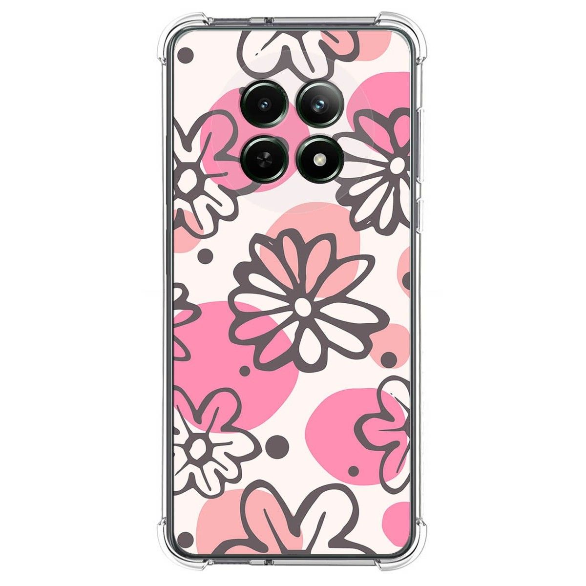 Funda Silicona Antigolpes para Realme 12 5G / 12x 5G diseño Flores 09 Dibujos