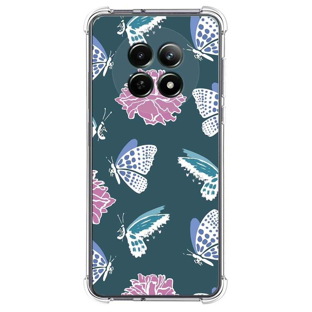 Funda Silicona Antigolpes para Realme 12 5G / 12x 5G diseño Flores 10 Dibujos