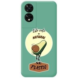 Funda Silicona Líquida Verde para TCL 505 diseño Culo Natural Dibujos