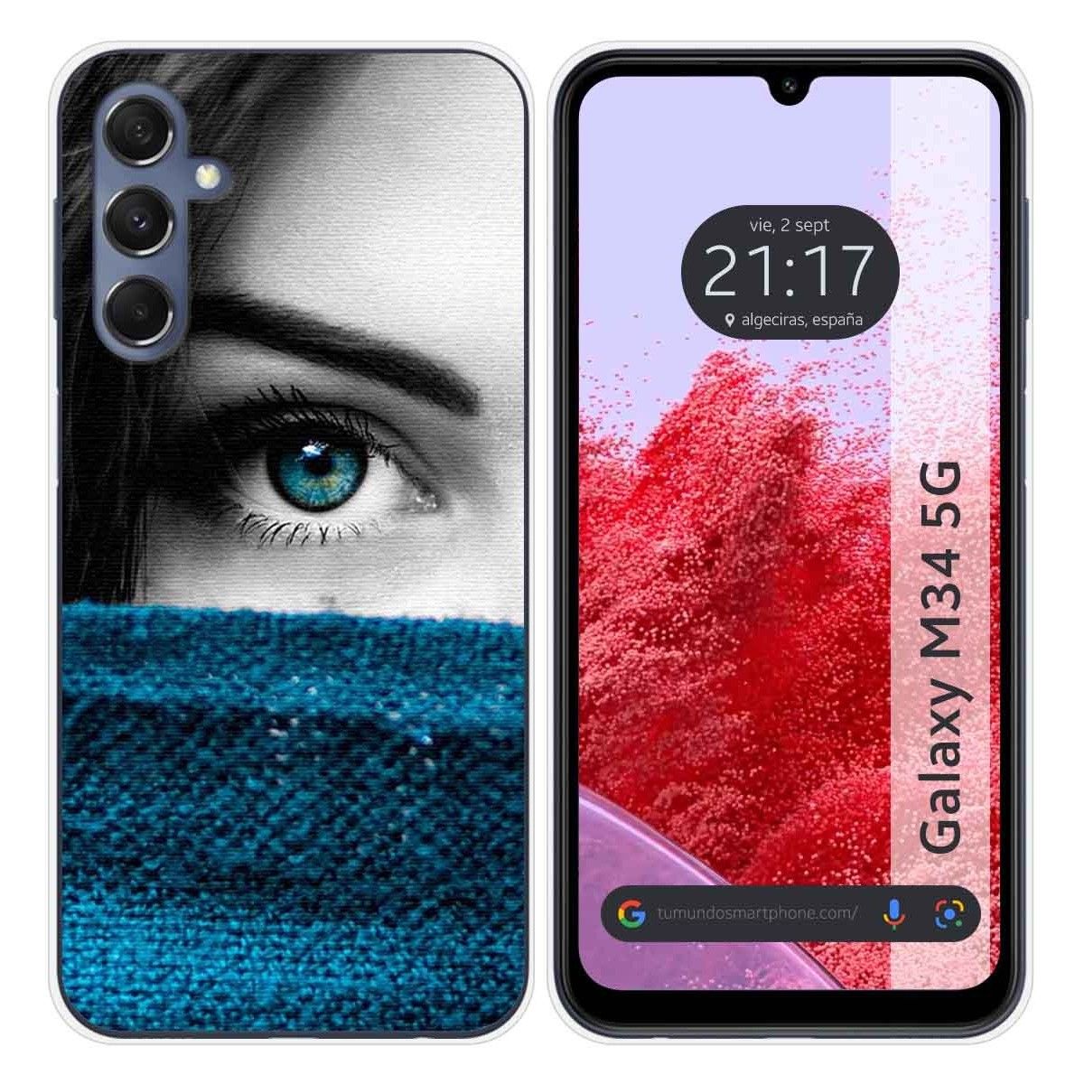 Funda Silicona para Samsung Galaxy M34 5G diseño Ojo Dibujos