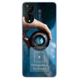 Personaliza tu Funda Silicona Gel Tpu Transparente con tu Fotografia para TCL 50 5G Dibujo Personalizada