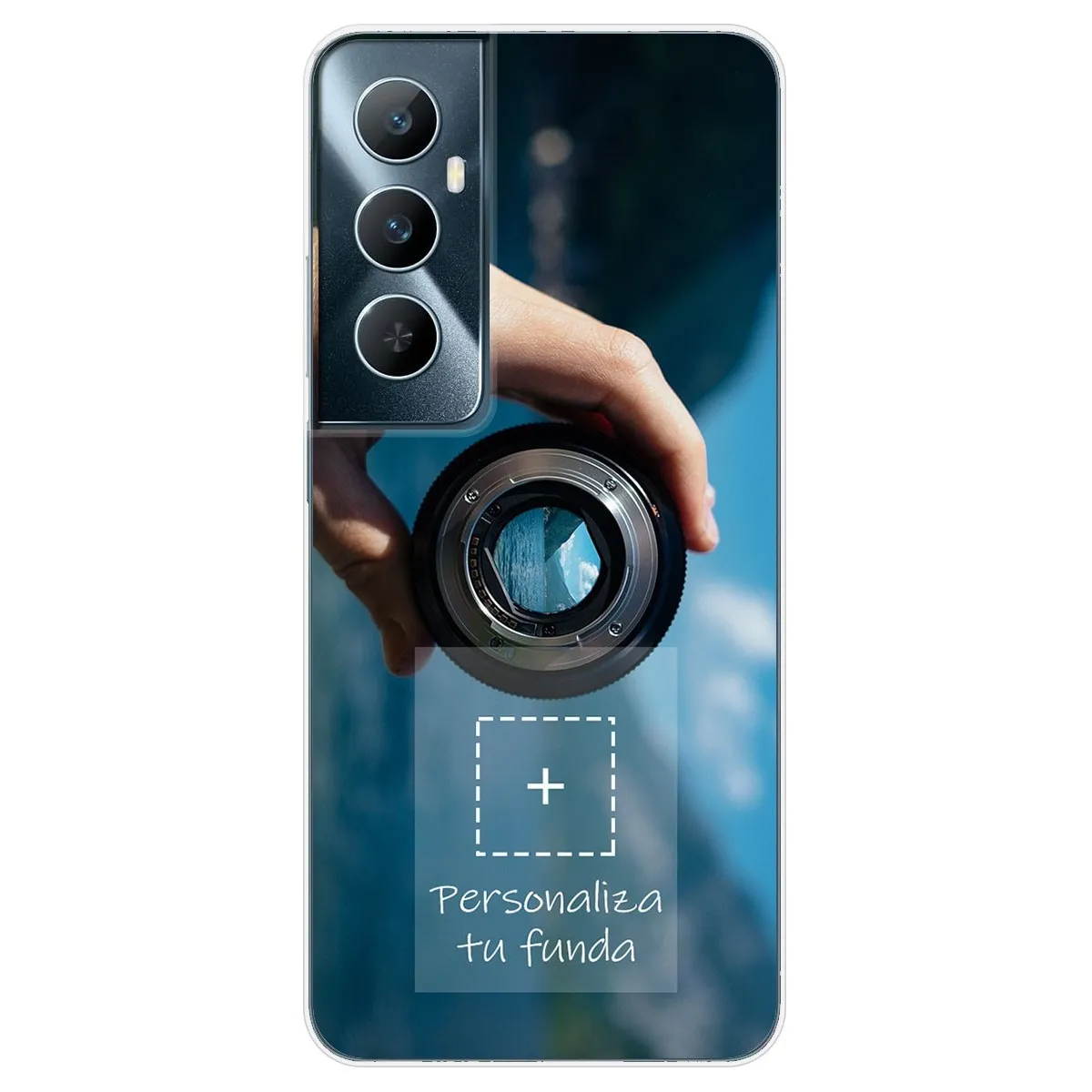 Personaliza tu Funda Silicona Gel Tpu Transparente con tu Fotografia para Realme C65 4G Dibujo Personalizada