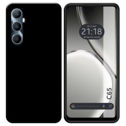 Funda Silicona Gel TPU Negra para Realme C65 4G