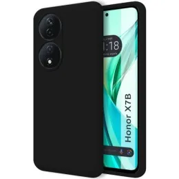 Funda Silicona Líquida Ultra Suave para Huawei Honor X7b color Negra