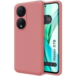 Funda Silicona Líquida Ultra Suave para Huawei Honor X7b color Rosa
