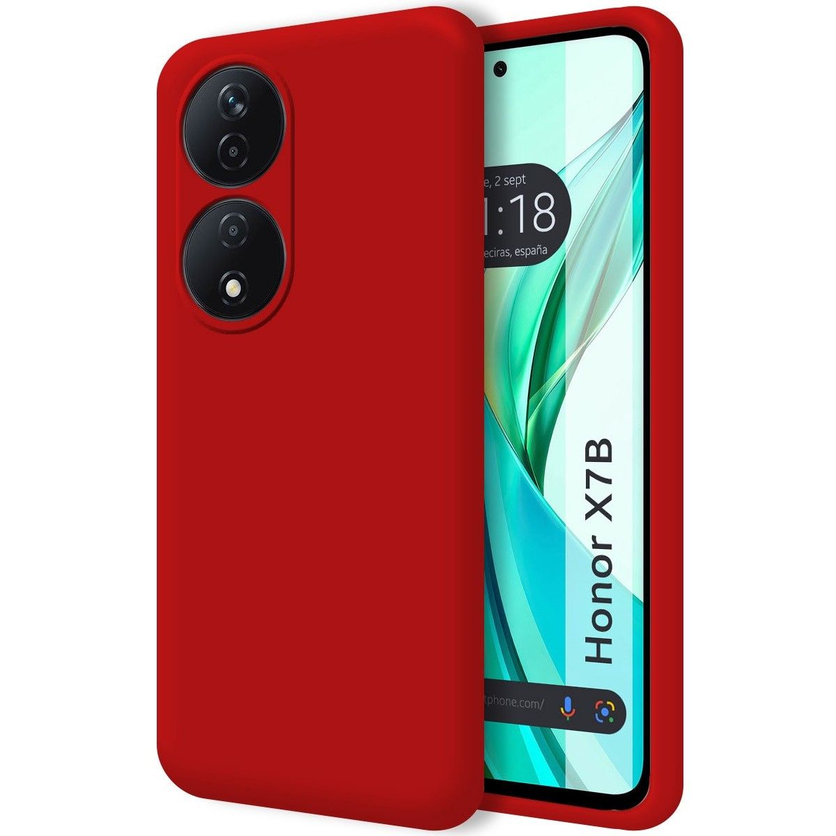 Funda Silicona Líquida Ultra Suave para Huawei Honor 90 Smart 5G color Roja