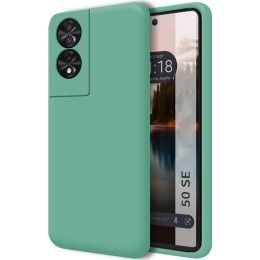 Funda Silicona Líquida Ultra Suave para TCL 50 SE color Verde