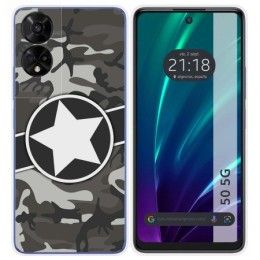 Funda Silicona para TCL 50 5G diseño Camuflaje 02 Dibujos