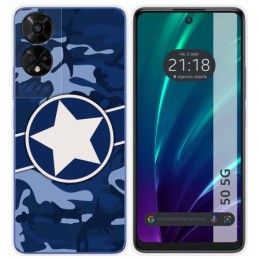 Funda Silicona para TCL 50 5G diseño Camuflaje 03 Dibujos