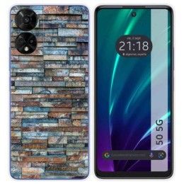 Funda Silicona para TCL 50 5G diseño Ladrillo 05 Dibujos