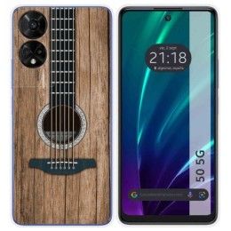 Funda Silicona para TCL 50 5G diseño Madera 11 Dibujos