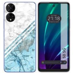 Funda Silicona para TCL 50 5G diseño Mármol 02 Dibujos