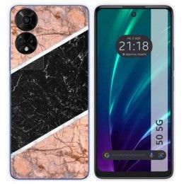 Funda Silicona para TCL 50 5G diseño Mármol 07 Dibujos