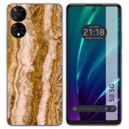 Funda Silicona para TCL 50 5G diseño Mármol 10 Dibujos