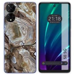 Funda Silicona para TCL 50 5G diseño Mármol 14 Dibujos