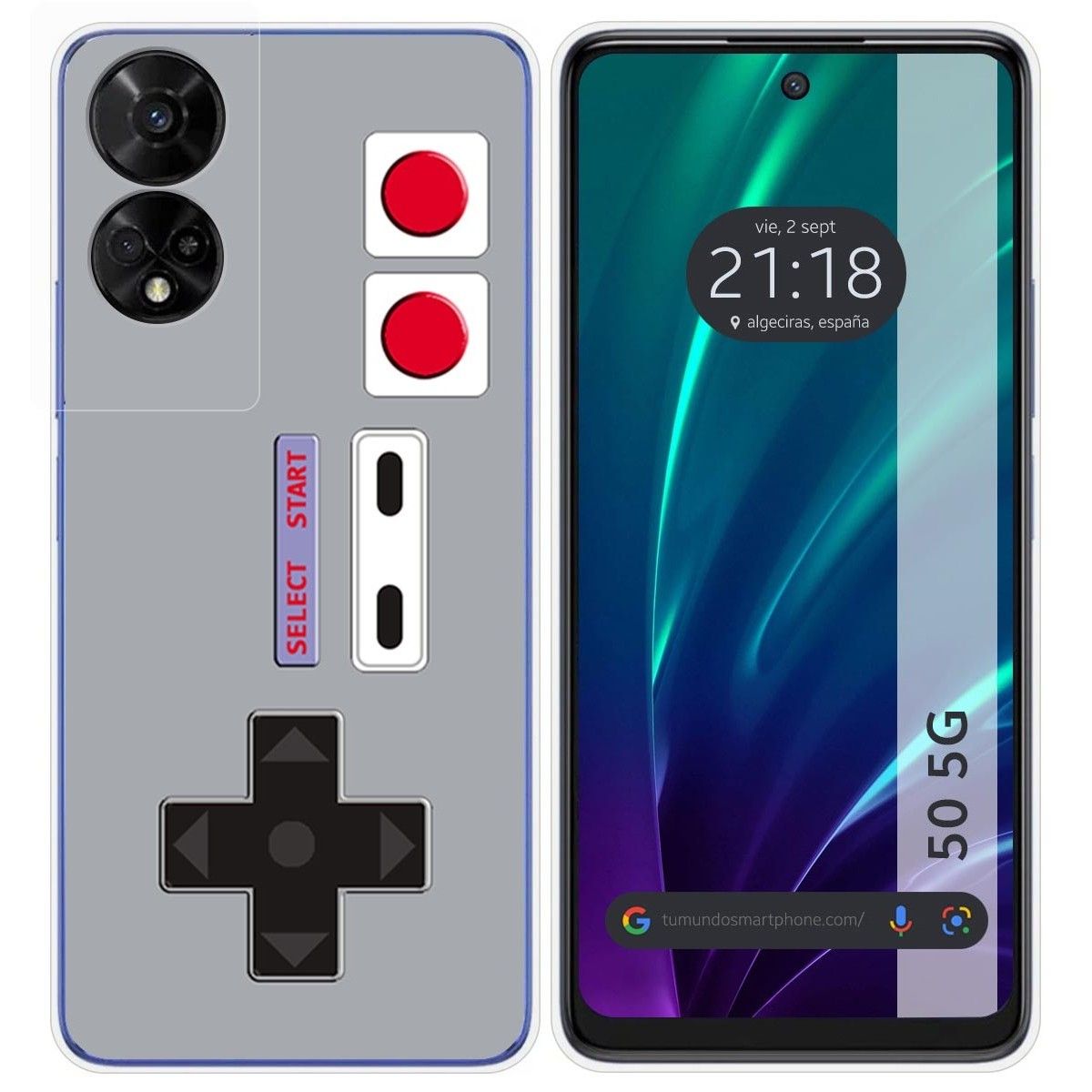 Funda Silicona para TCL 50 5G diseño Consola Dibujos