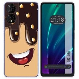 Funda Silicona para TCL 50 5G diseño Helado Chocolate Dibujos