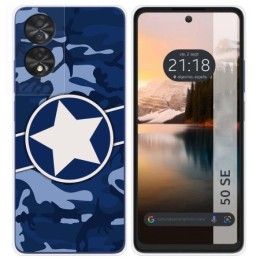 Funda Silicona para TCL 50 SE diseño Camuflaje 03 Dibujos